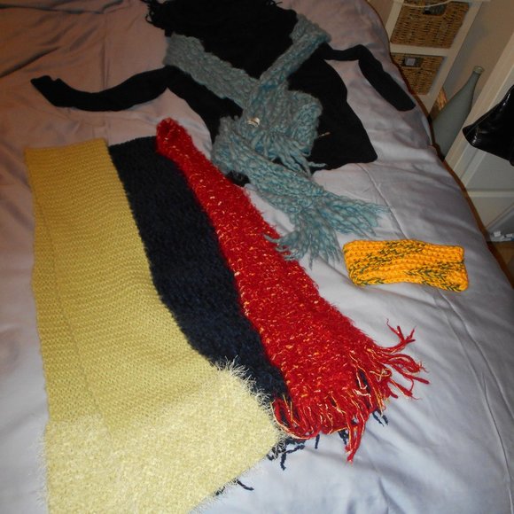 Scarf Navy Blue - Picture 10 of 12